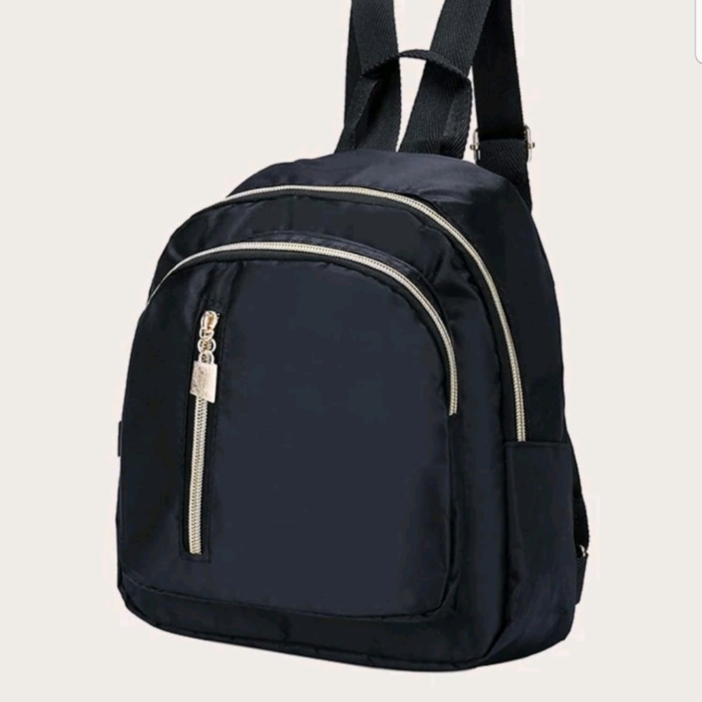 ZIP FRONT CURVED TOP BACKPACK